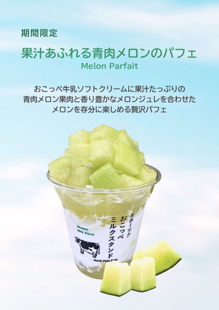果汁あふれる青肉メロンのパフェ_HP用